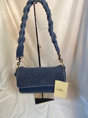 Patricia Nash-Madalina Small Woven Denim Shoulder/Crossbody Bag